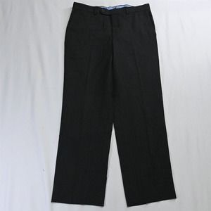Riviera 33 x 30 Charcoal‎ Gray Traveller Straight Wool Dress Pants